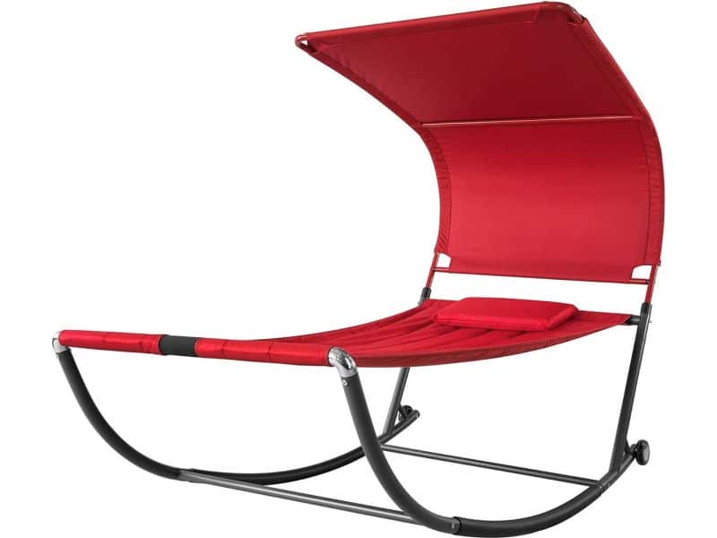 Mara Ligbed - Tuinbed - Met zonnedak - Met wieltjes