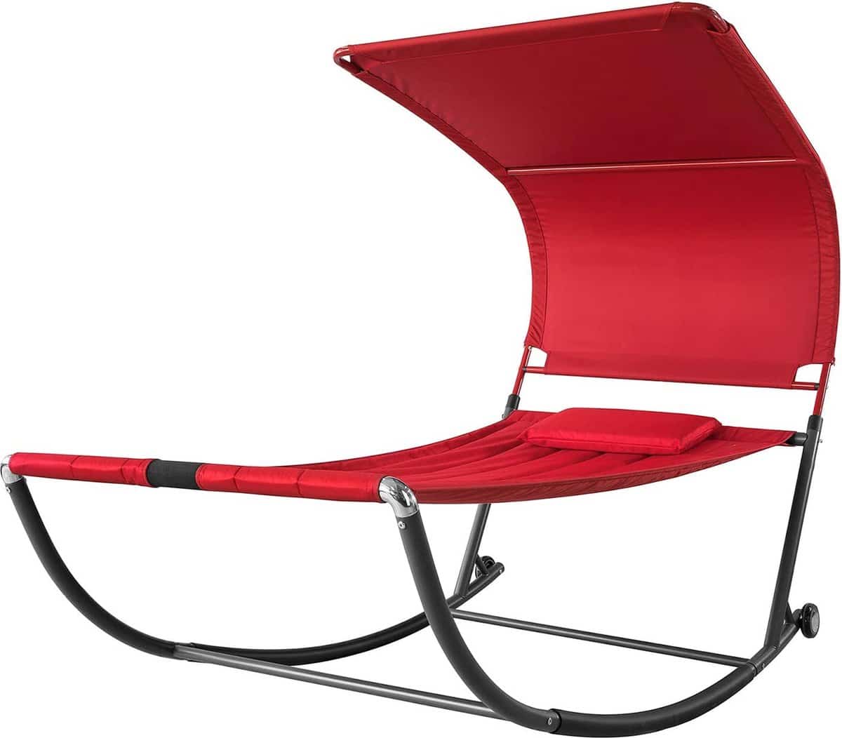 mara ligbed tuinbed met zonnedak met wieltjes