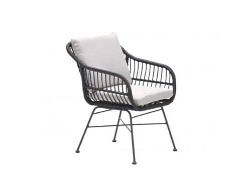 Margriet Dining Fauteuil Zwart/Dessert Sand Garden Impressions - Garden impressions