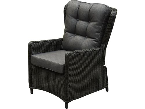 Marina premium lounge tuinstoel verstelbaar antraciet