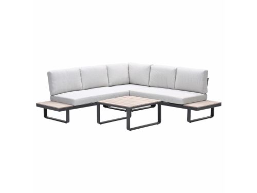 Masone loungeset - 4-delig - c. black valley sand