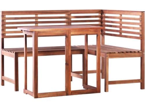 Massief Houten Balkonset 2-Delig Voor Balkon en Tuinterras