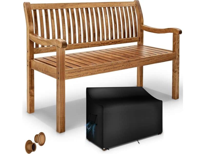 Massief Houten Tuinbank Weerbestendig 125 cm voor 2