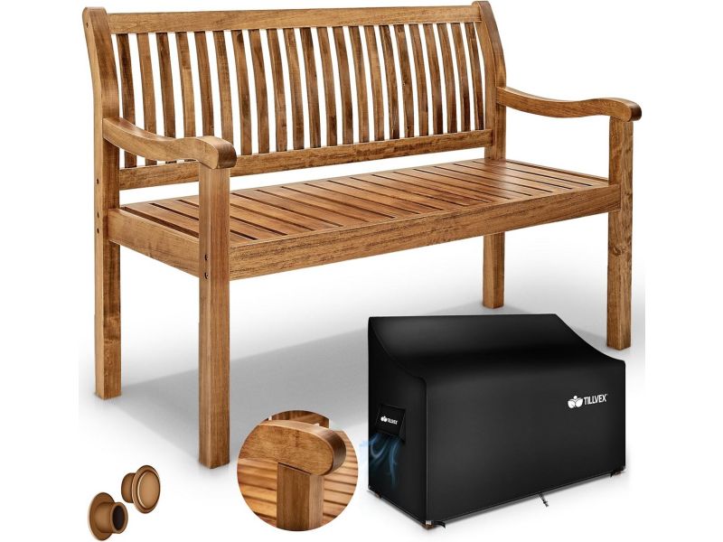 Massief Houten Tuinbank Weerbestendig voor 3-4 Personen | Parkbank voor