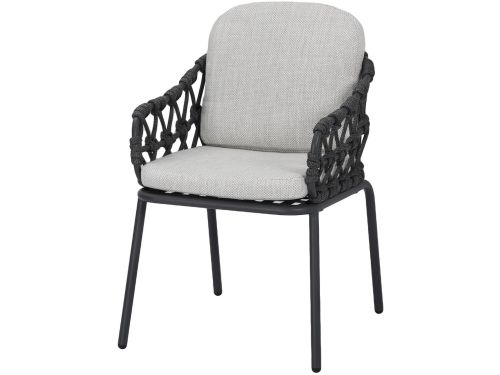 Matera dining tuinstoel antraciet rope