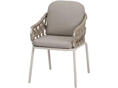 Matera dining tuinstoel naturel zand rope