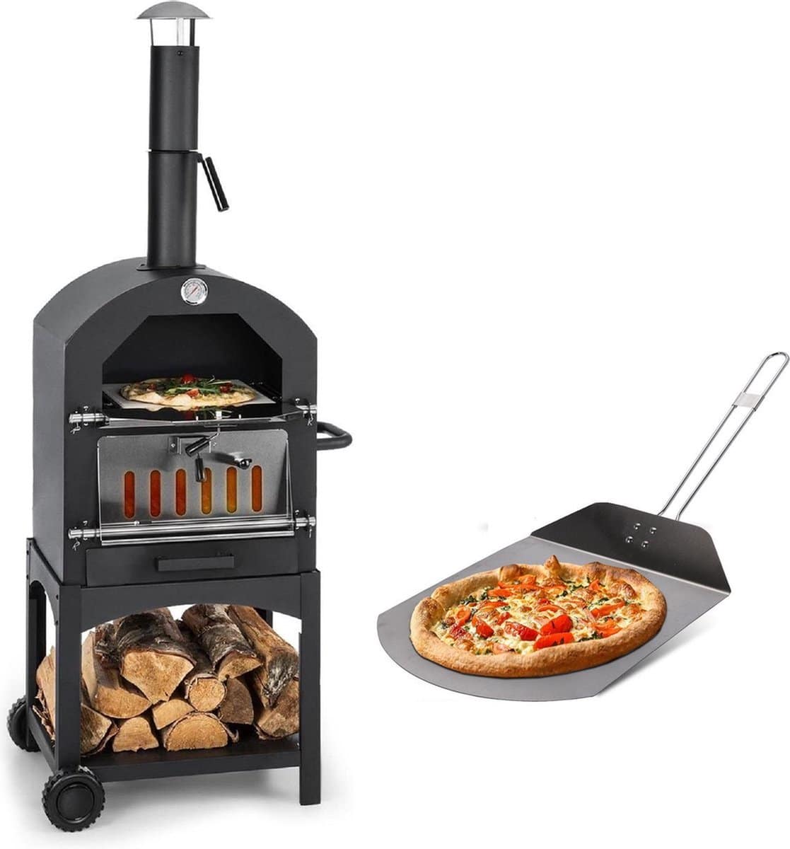 maxxgarden pizza oven buiten houtgestookte pizza oven houtskool