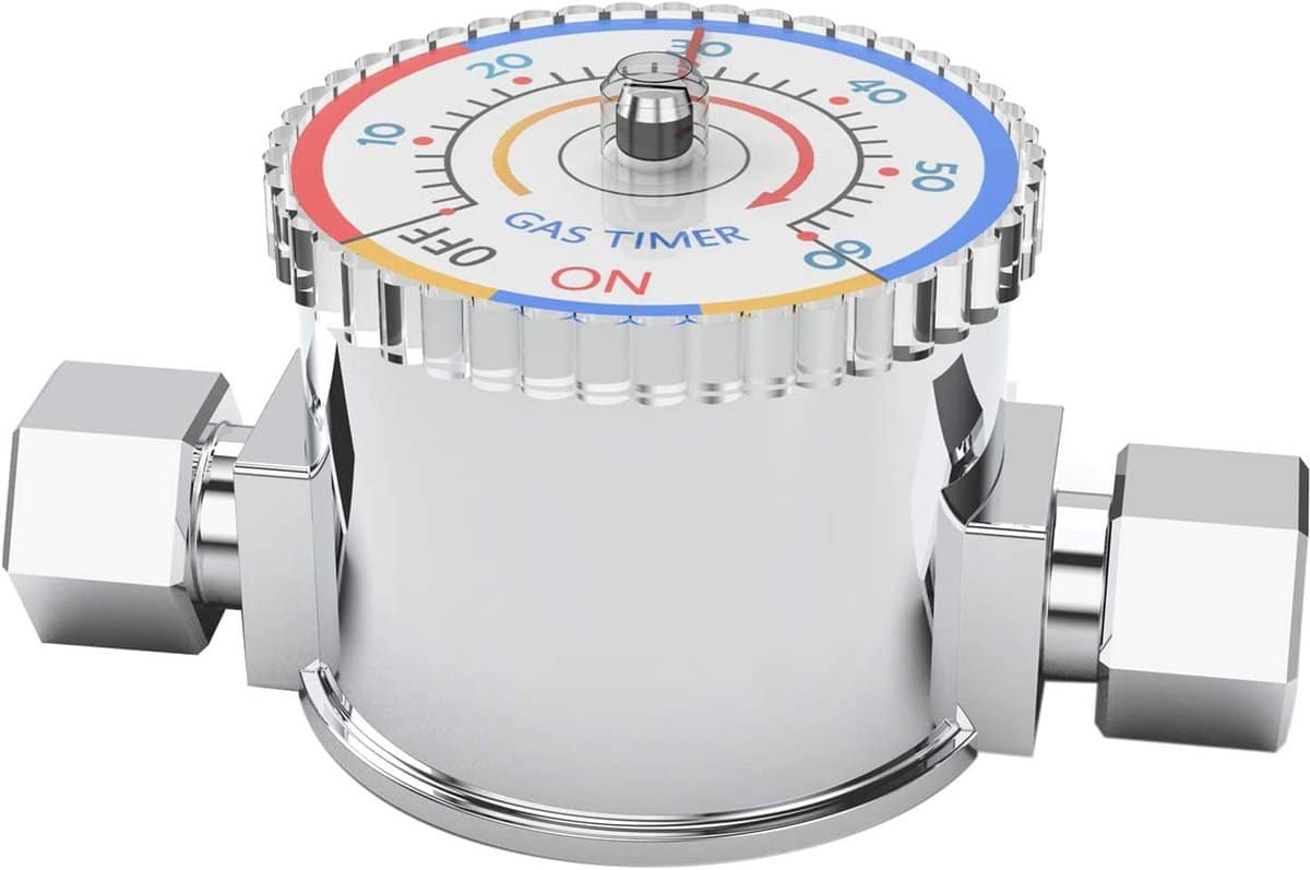 mechanische gasafsluiter met timer voor bbq, grill en open haard
