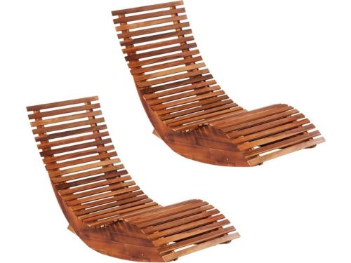 Medina Ligbedden schommelend 2 st acaciahout