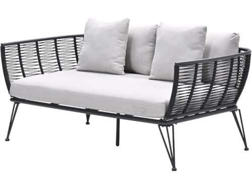 Melissa divanbed - carbon black - rope lava black