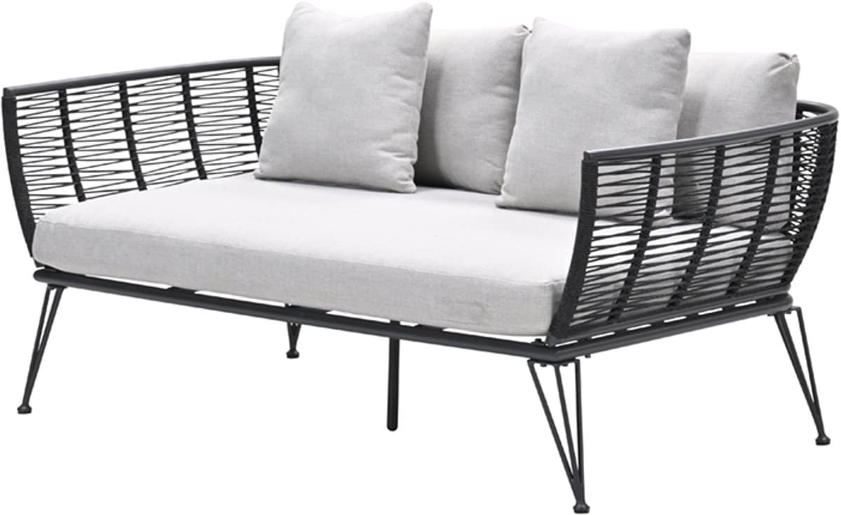 melissa divanbed carbon black rope lava black