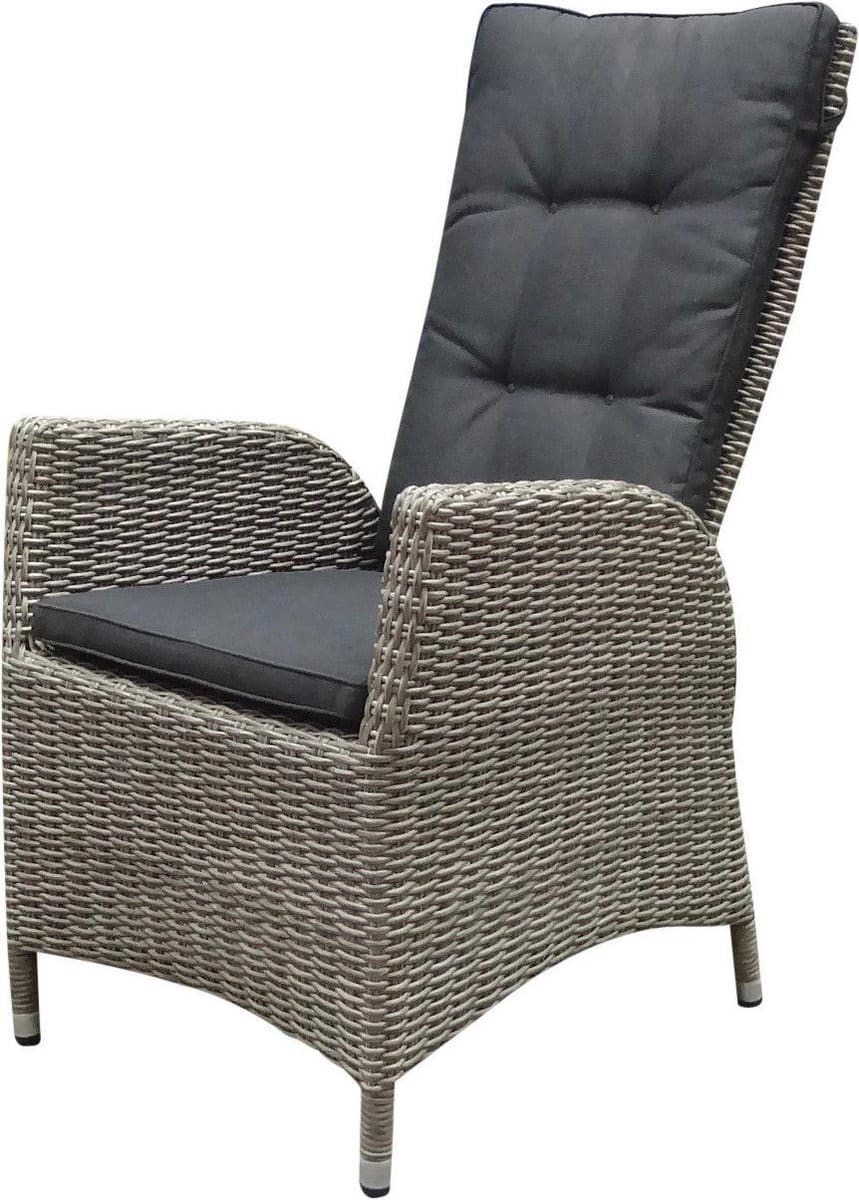 menorca dining tuinstoel verstelbaar grijs wicker