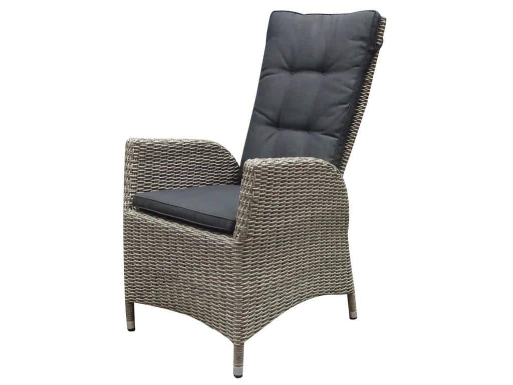 menorca dining tuinstoel verstelbaar grijs wicker