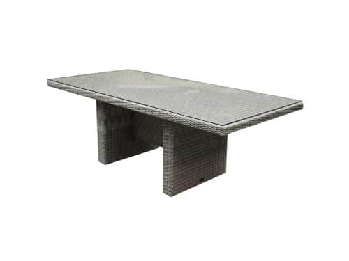 Menorca dining tuintafel 220x100xH75 cm wit grijs