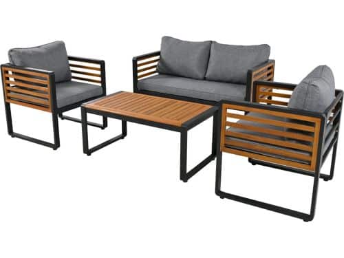 Merax Loungeset Tuin 4 Personen - 4-delige Tuinset met Bank