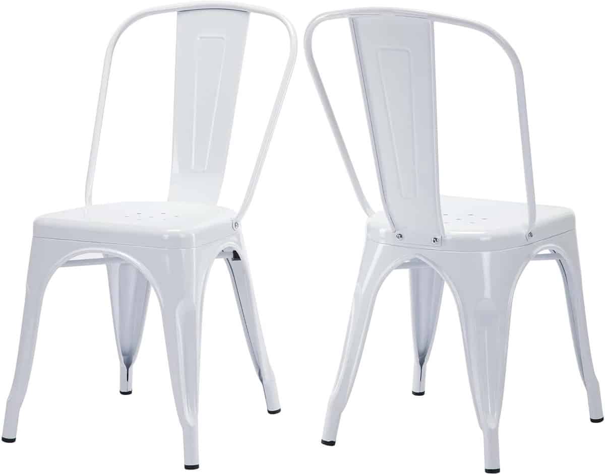 metalen bistroset industriële eetkamerstoelen voor binnen en buiten