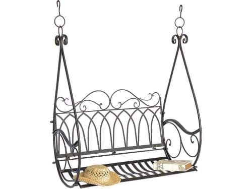 Metalen Hangbank Schommelbank voor 2 Personen - Weerbestendige Tuinbank en