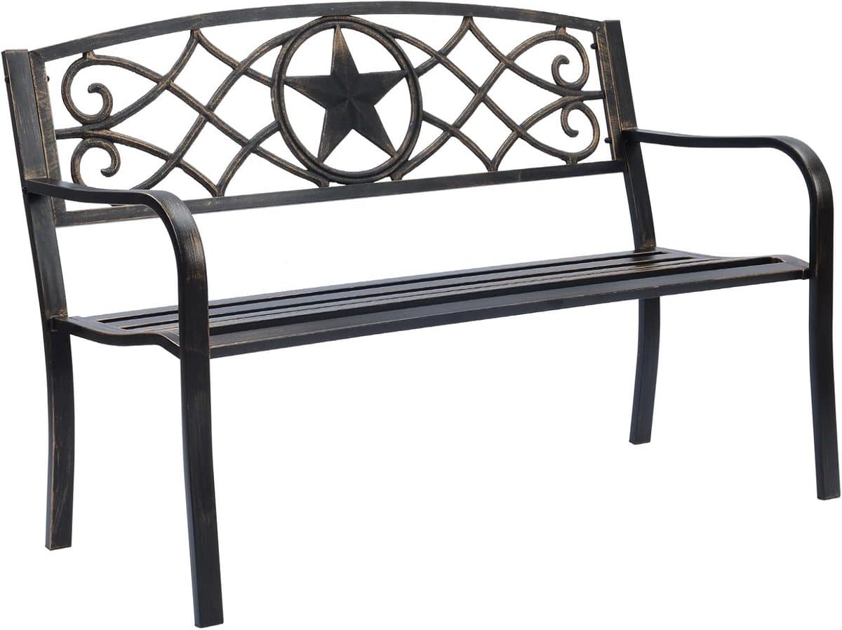 metalen parkbank voor tuin en terras solide constructie in