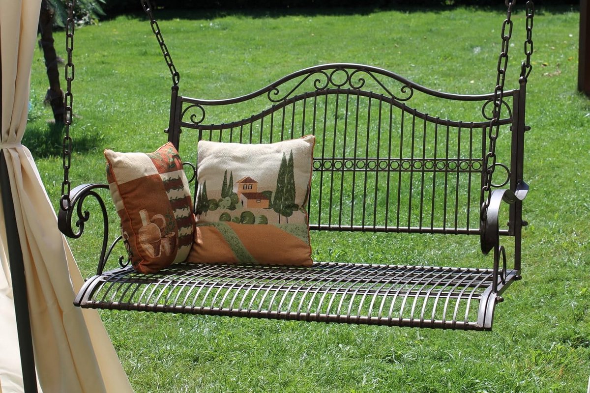 metalen schommelbank voor tuin of terras weerbestendige schommel met