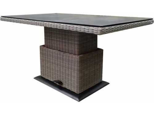 Miami-Florida lounge-diningtafel 140x85xH47-71 cm in hoogte verstelbaar grijs