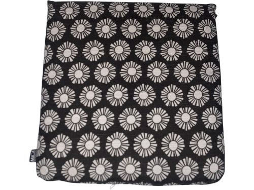 Mica Kumara Bistro Kussen Zwart 40x40x5 cm - Tuinkussen Stoel