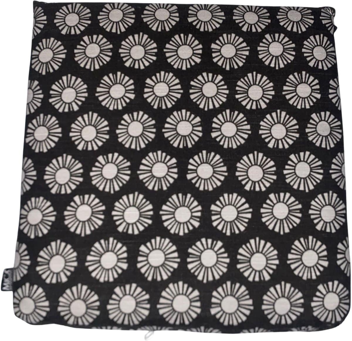 mica kumara bistro kussen zwart 40x40x5 cm tuinkussen stoel