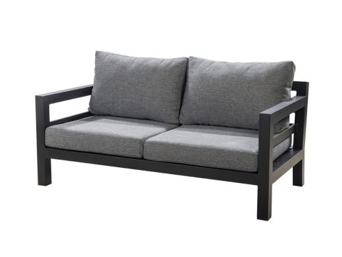 Midori sofa 2 seater aluminium black/panther black Yoi - Yoi