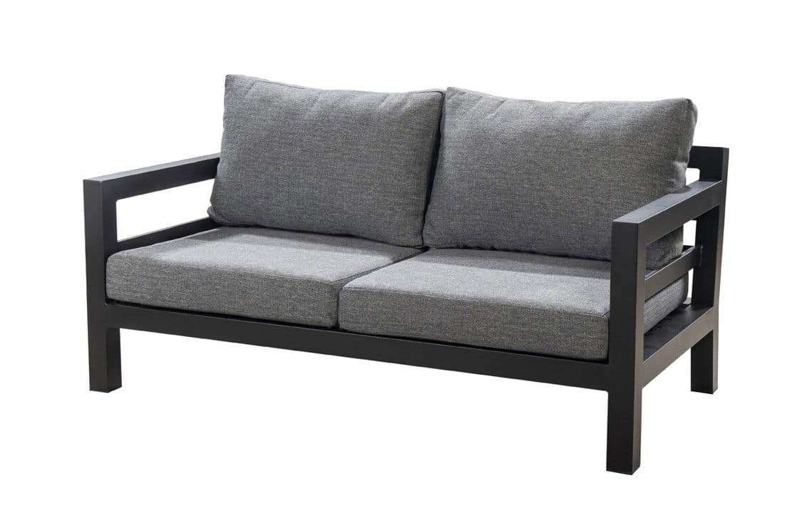 midori sofa 2 seater aluminium black/panther black yoi yoi