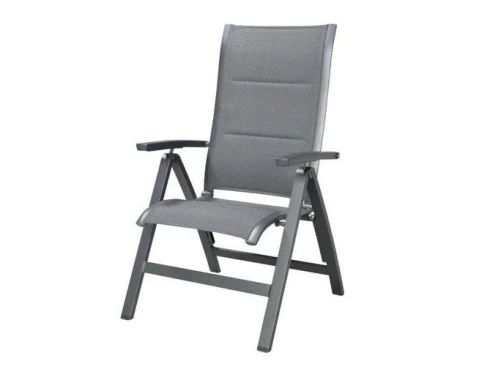 Milaan standenstoel verstelbaar aluminium antraciet