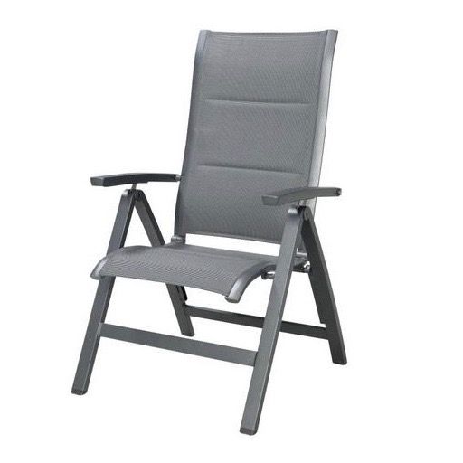 milaan standenstoel verstelbaar aluminium antraciet