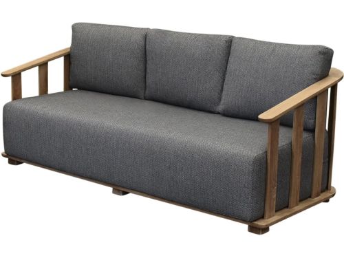 Milano 3-zits loungebank teakhout