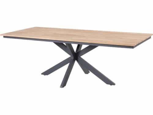 Minerva dining tuintafel 220x95xH75 cm teak alu 4 Seasons