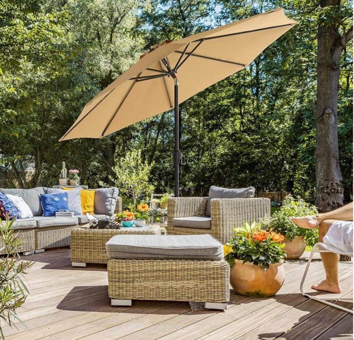 mira home parasol strandparasol stokparasol tuin