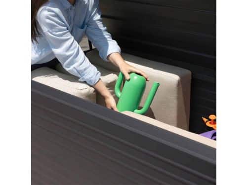 MIRADOR 142 Opbergbox 715 Liter Aluminium Antraciet groot opslagvermogen Tuin