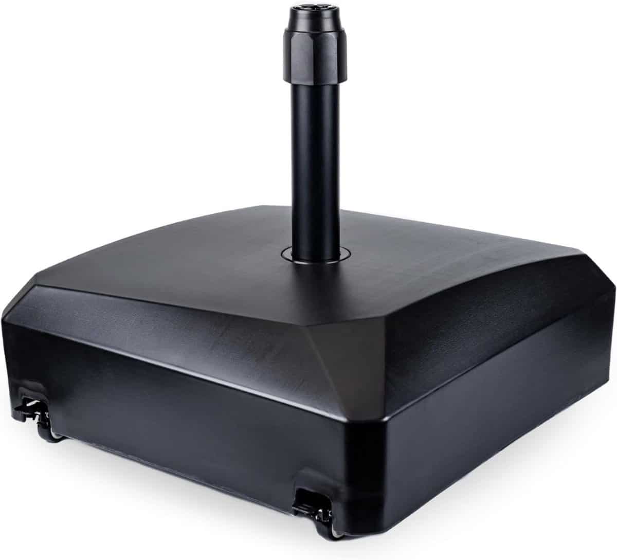 mkss® parasolvoet op wielen verrijdbaar weerbestendig zwart