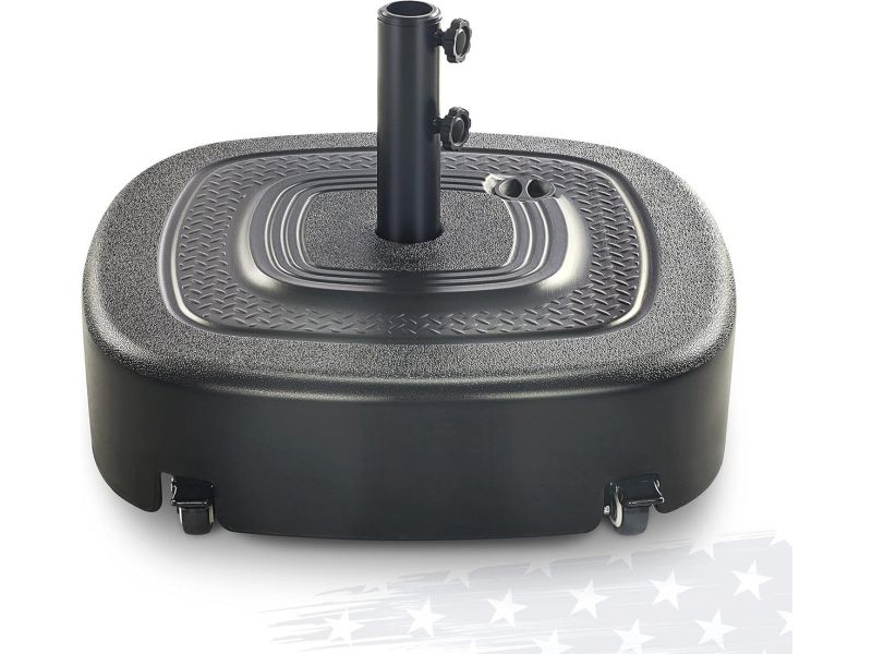 Mobiele Parasolvoet met 4 Wielen en 2 Slot Mechanismen