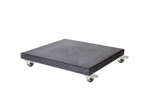 Modena parasolvoet 120kg met zwenkwielen | graniet | antraciet