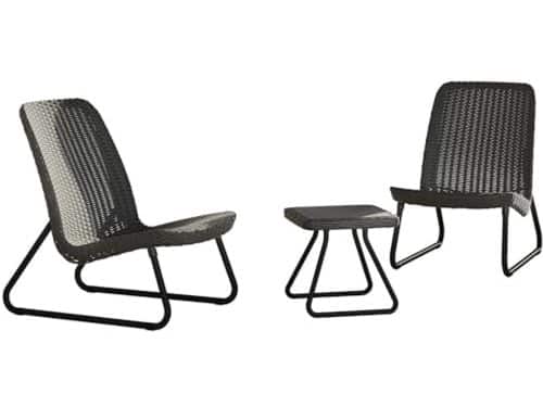 Moderne Balkonset - Lounge tuinstoelen en tafel voor compacte ruimtes