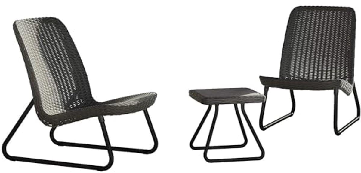 moderne balkonset lounge tuinstoelen en tafel voor compacte ruimtes