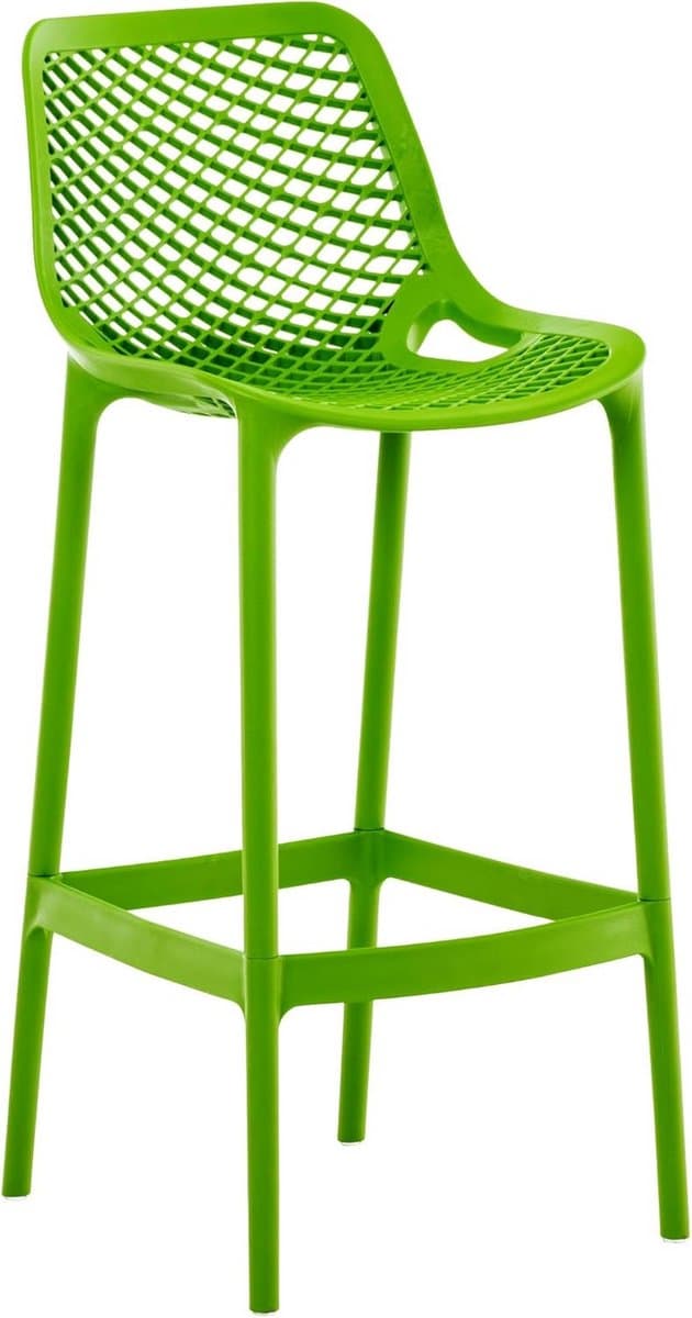 moderne barkruk met rugleuning en voetsteun ergonomisch en waterafstotend