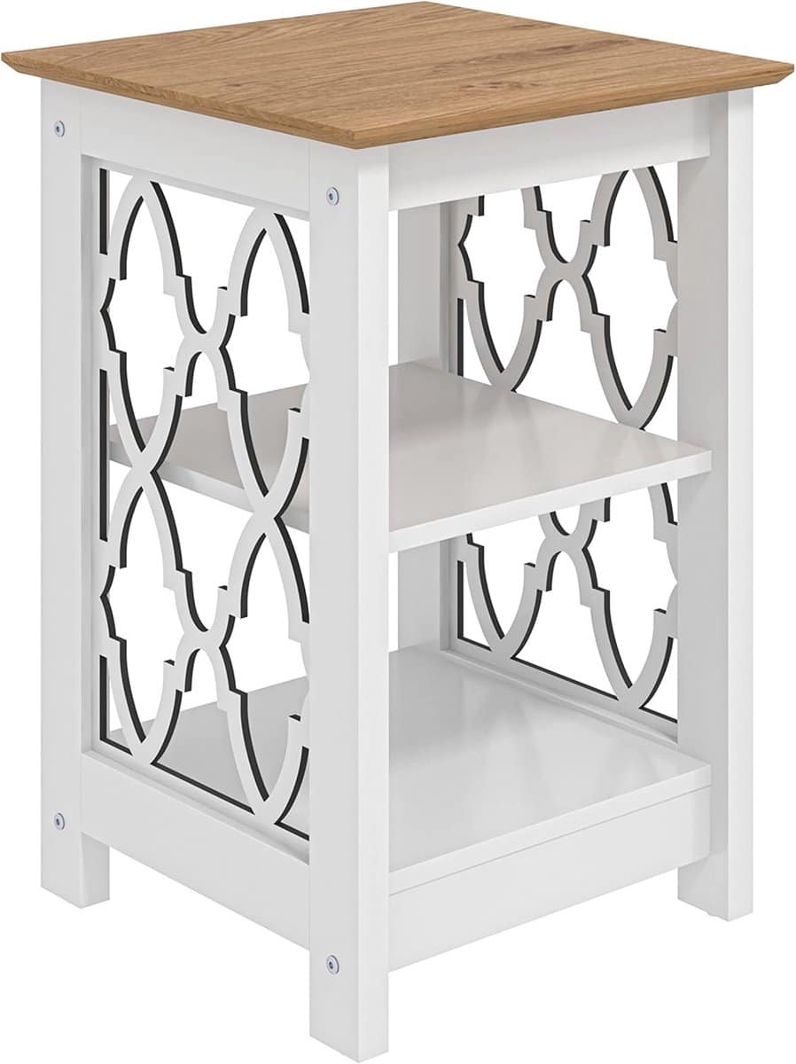 moderne bijzettafel met plank voor hal en woonkamer