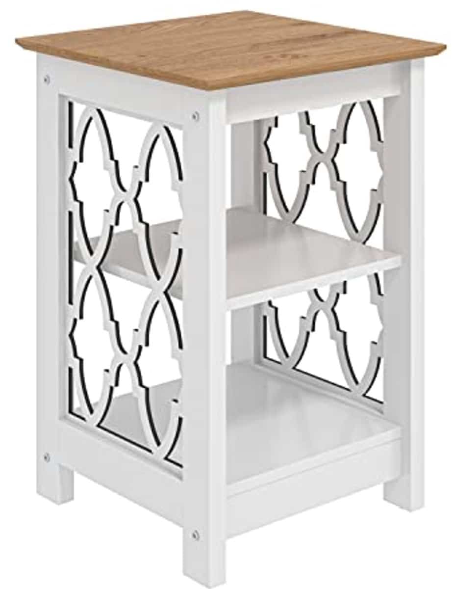 moderne bijzettafel met plank voor hal en woonkamer