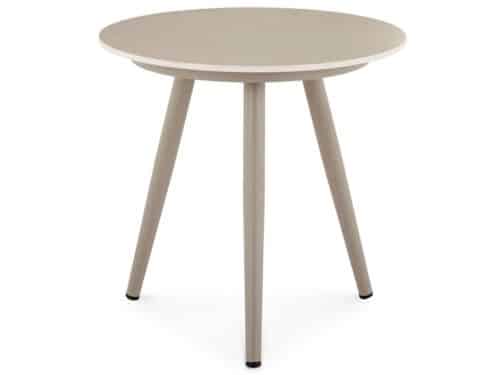 Moderne Bijzettafel met Rond Tafelblad van Sintersteen en Aluminium Frame