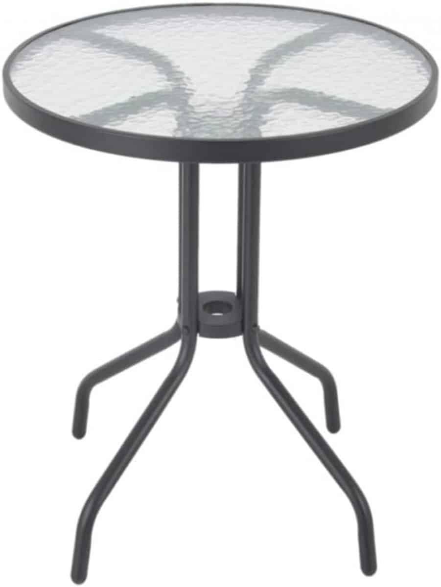 moderne bijzettafel voor buiten grijs, 60 cm