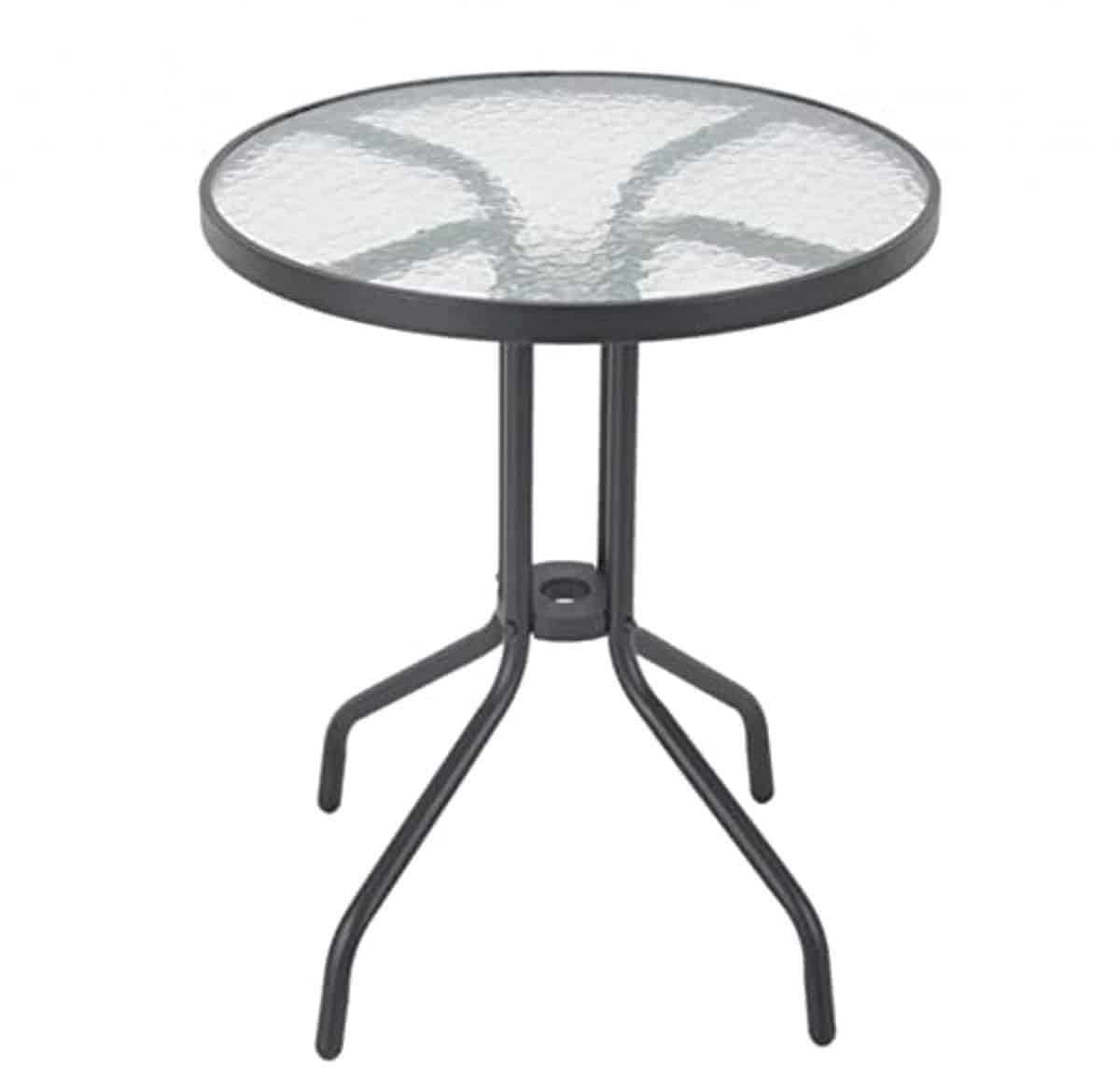 moderne bijzettafel voor buiten grijs, 60 cm