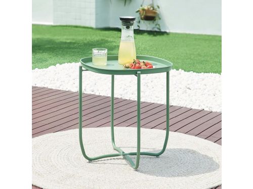 Moderne Bijzettafel Voor Buiten - Vierkante Dienbladtafel - Tuin, Balkon