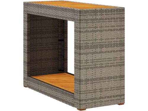 Moderne Tuin Bijzettafel met Houten Top - 100x40x75 cm