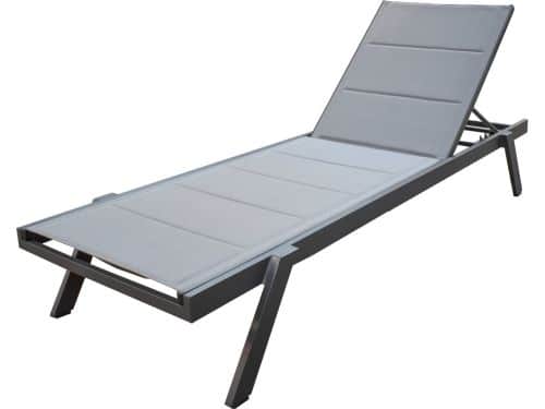 Mondial Living Aluminium Ligbed Banka Antraciet - Verstelbaar én Stapelbaar