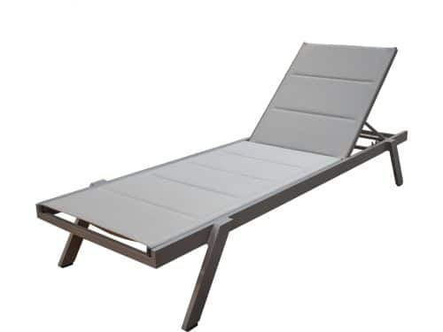 Mondial Living Aluminium Ligbed Banka Taupe - Verstelbaar én Stapelbaar