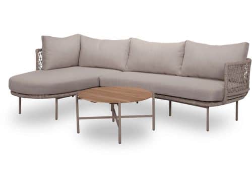 Mondial Living Loungeset Jonas Chaige Longue Sahara Dust